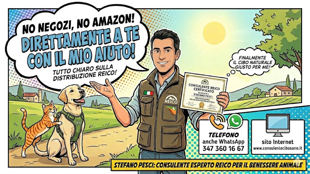 Stefano Pesci consulente autorizzato REICO per la vendita diretta di cibo naturale.